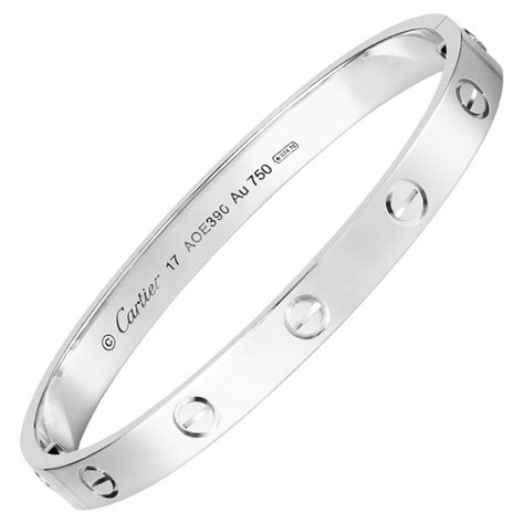 cartier white gold love bracelet|cartier love bracelet real.